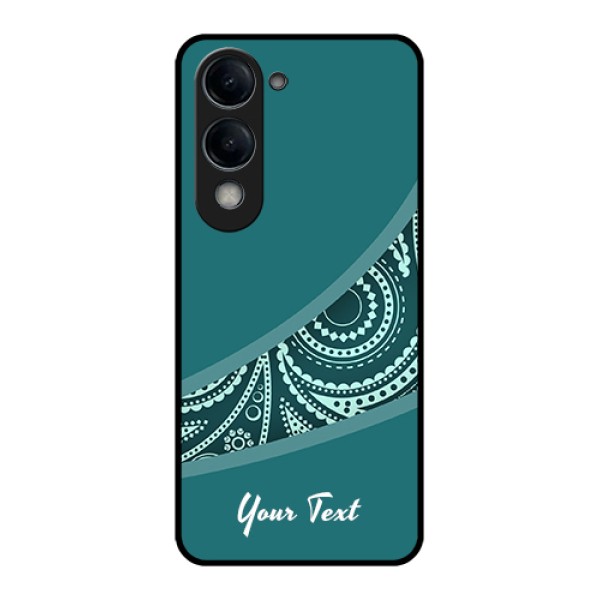 Vivo Y19 5G Custom Glass Phone Case - Semi Visible Floral Design Vivo Y19 5G Custom Glass Phone Case - Semi Visible Floral Design