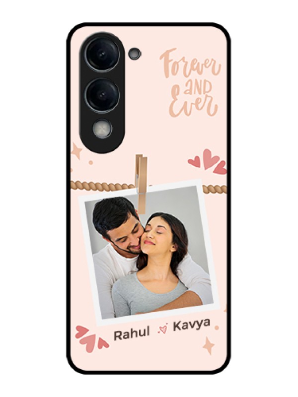 Custom Vivo Y19 5G Custom Glass Phone Case - Forever And Ever Love Design