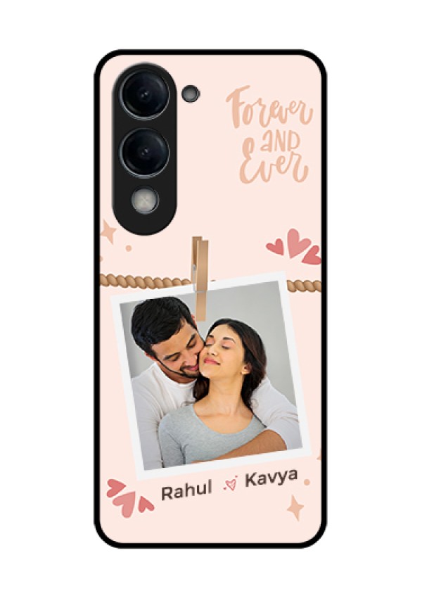 Vivo Y19 5G Custom Glass Phone Case - Forever And Ever Love Design
