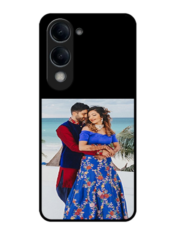 Custom Vivo Y19 5G Custom Glass Phone Case - Upload Full Picture With Custom Color Design