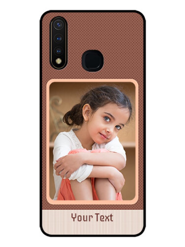 Custom Vivo Y19 Custom Glass Phone Case  - Simple Pic Upload Design