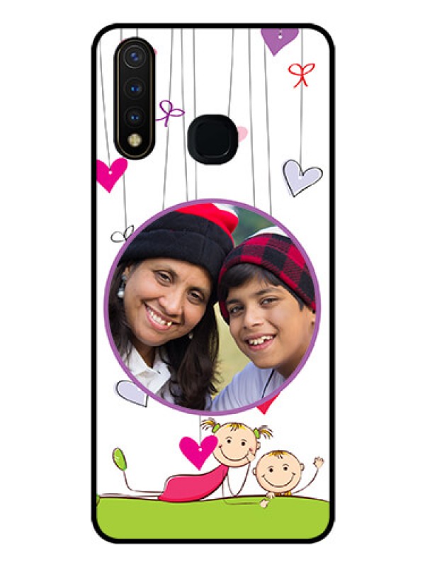Custom Vivo Y19 Photo Printing on Glass Case  - Cute Kids Phone Case Design
