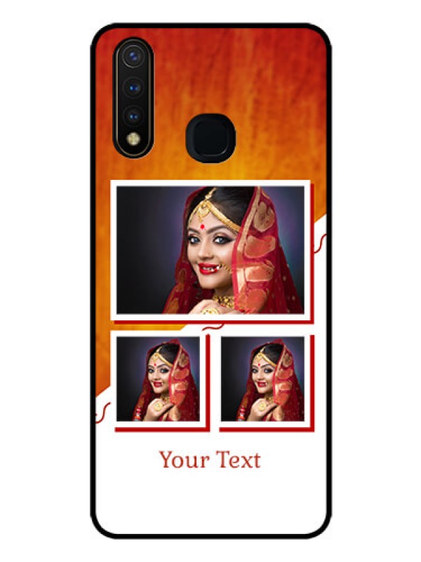 Custom Vivo Y19 Custom Glass Phone Case  - Wedding Memories Design  