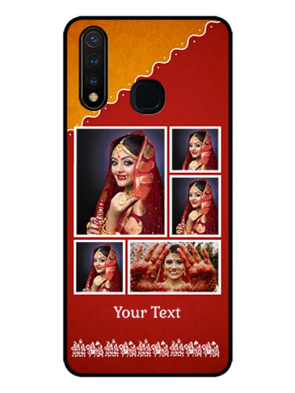Custom Vivo Y19 Personalized Glass Phone Case  - Wedding Pic Upload Design