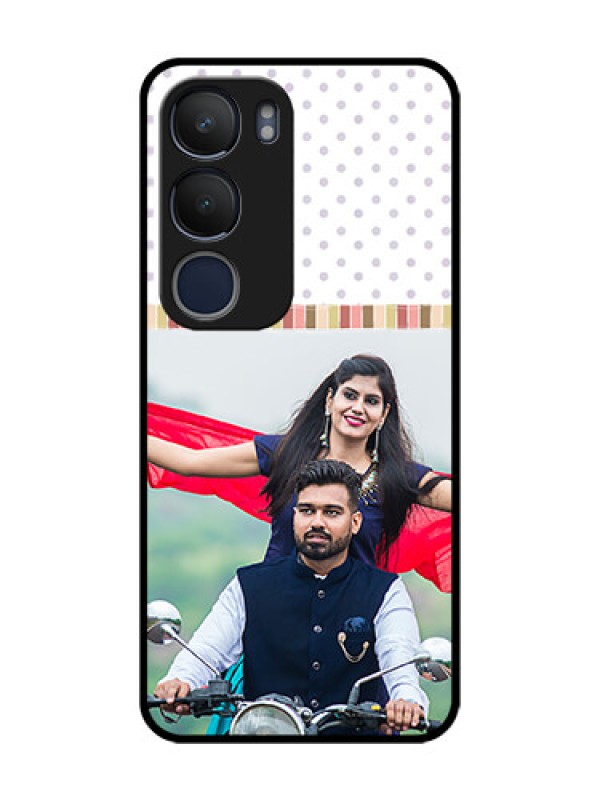Custom Vivo Y19 Photo Printing on Glass Case  - Cute Family Design