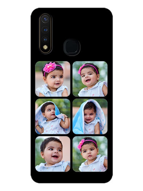 Custom Vivo Y19 Photo Printing on Glass Case  - Multiple Pictures Design