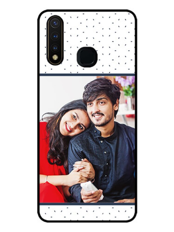 Custom Vivo Y19 Personalized Glass Phone Case  - Premium Dot Design