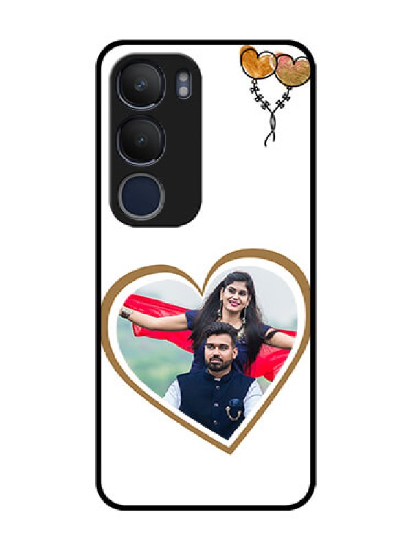 Custom Vivo Y19 Custom Glass Mobile Case  - You & Me Design