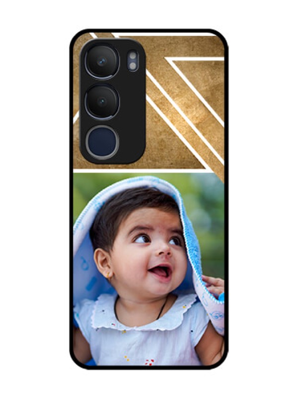 Custom Vivo Y19 Personalized Glass Phone Case  - Gradient Abstract Texture Design