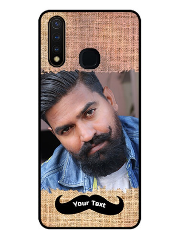 Custom Vivo Y19 Personalized Glass Phone Case  - with Texture Design