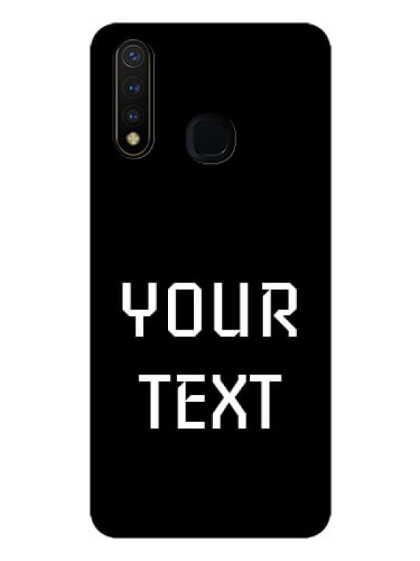 Custom Vivo Y19 Your Name on Glass Phone Case