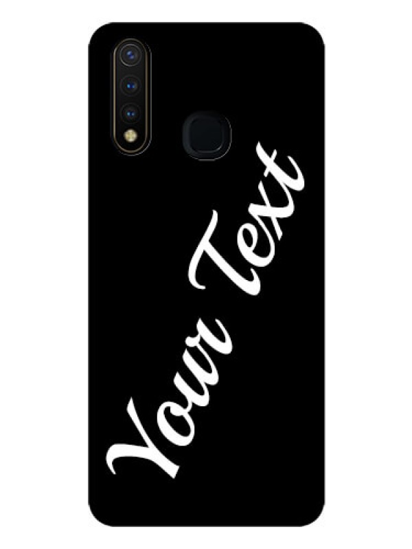 Custom Vivo Y19 Custom Glass Mobile Cover with Your Name