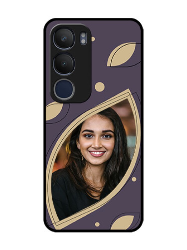 Custom Vivo Y19 Custom Glass Mobile Case - Falling Leaf Design