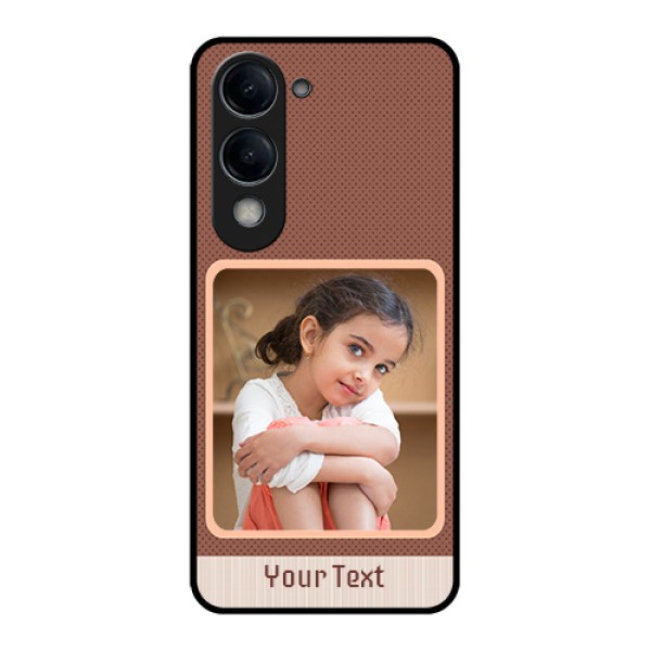 Vivo Y19e Custom Glass Phone Case - Simple Pic Upload Design