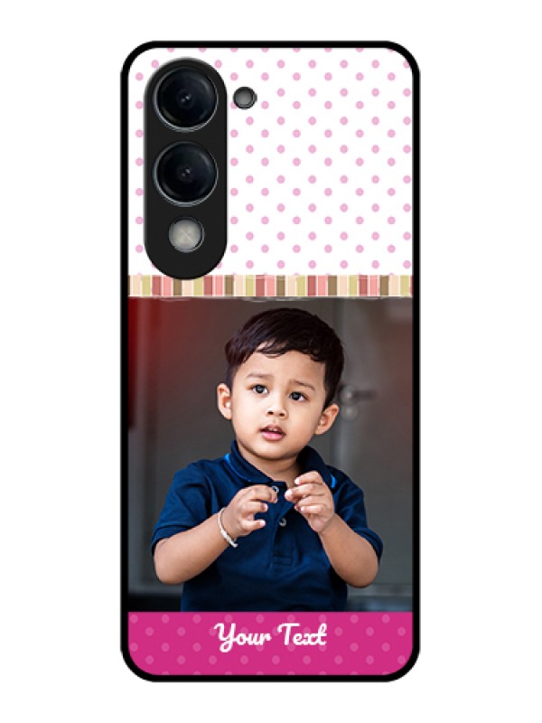 Custom Vivo Y19e Custom Glass Phone Case - Cute Girls Cover Design