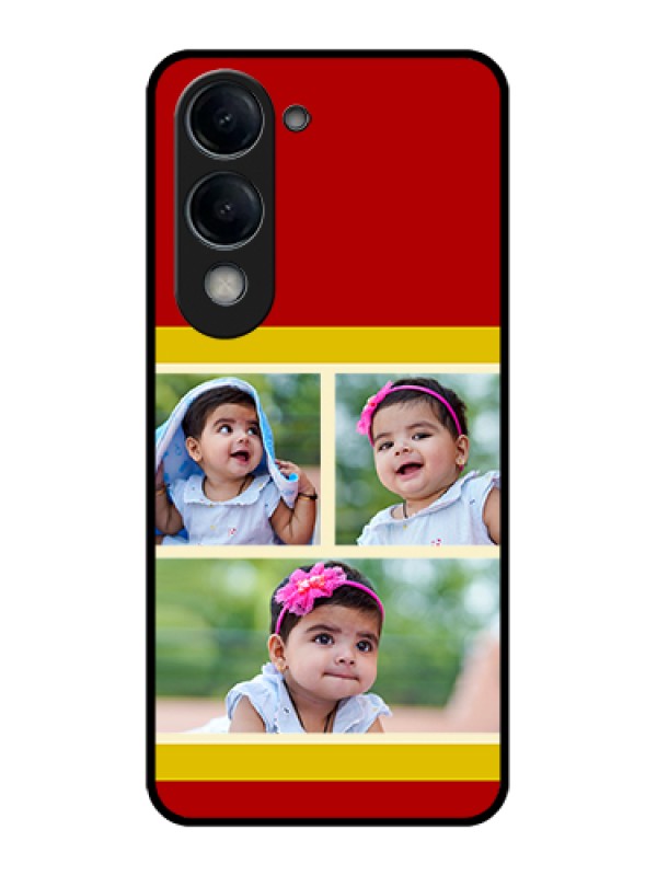 Custom Vivo Y19e Custom Glass Phone Case - Multiple Pic Upload Design