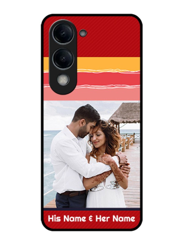 Custom Vivo Y19e Custom Glass Phone Case - Colorful Case Design