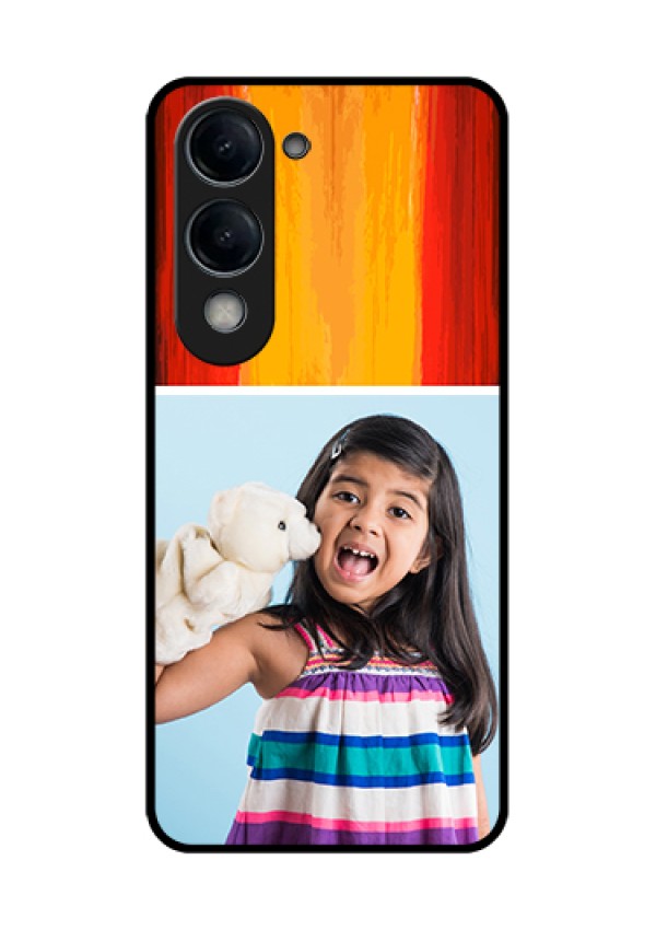 Vivo Y19e Custom Glass Phone Case - Multi Color Design