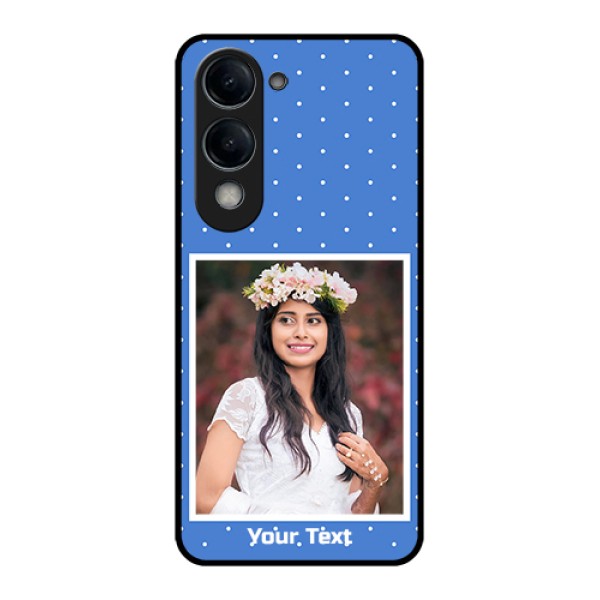 Vivo Y19e Custom Glass Phone Case - Polka Dots Design