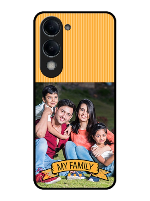 Custom Vivo Y19e Custom Glass Phone Case - My Family Design