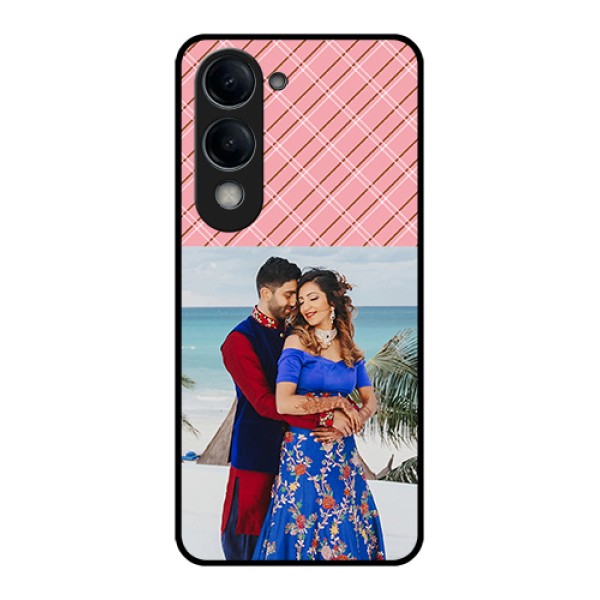 Vivo Y19e Custom Glass Phone Case - Together Forever Design