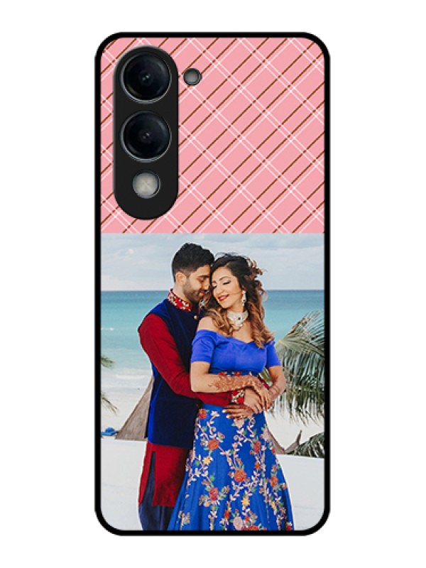 Custom Vivo Y19e Custom Glass Phone Case - Together Forever Design