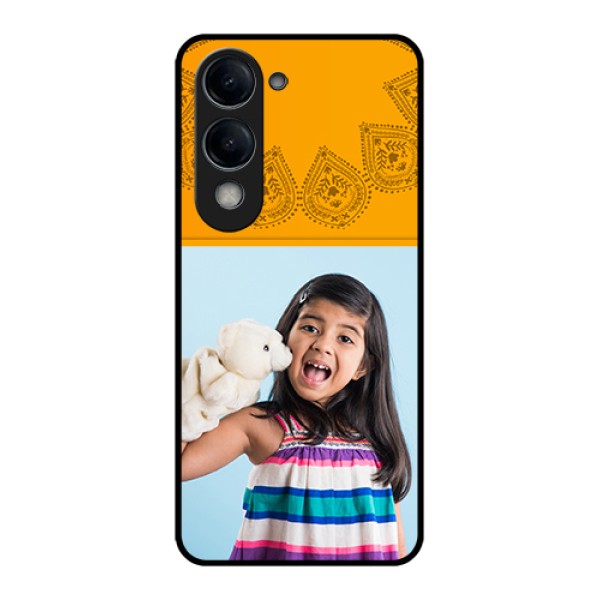 Vivo Y19e Custom Glass Phone Case - Photo Wedding Design