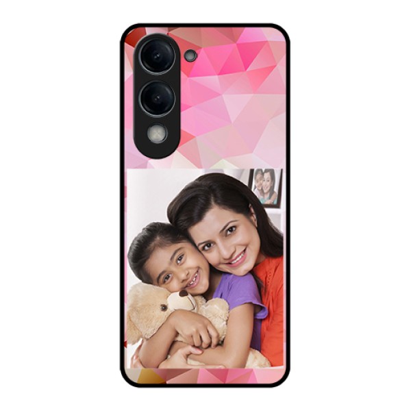 Vivo Y19e Custom Glass Phone Case - Abstract Triangle Design