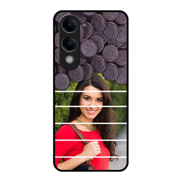 Vivo Y19e Custom Glass Phone Case - With Oreo Biscuit Design