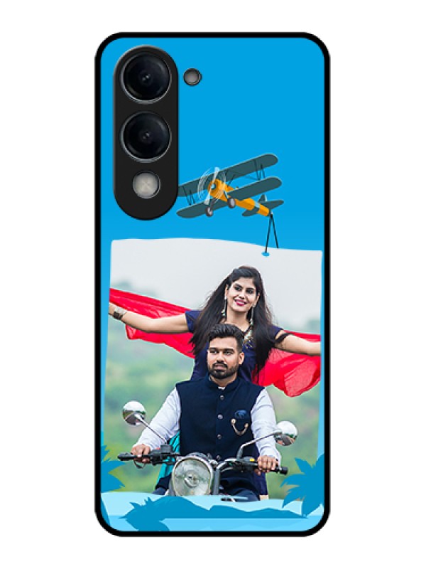 Custom Vivo Y19e Custom Glass Phone Case - Traveller Design