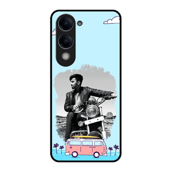 Vivo Y19e Custom Glass Phone Case - Travel & Adventure Design