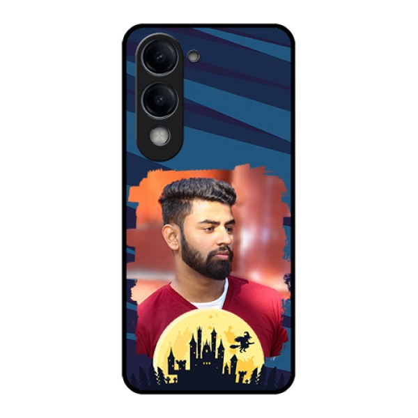 Vivo Y19e Custom Glass Phone Case - Halloween Witch Design