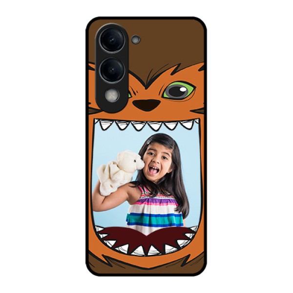Vivo Y19e Custom Glass Phone Case - Owl Monster Back Case Design Vivo Y19e Custom Glass Phone Case - Owl Monster Back Case Design