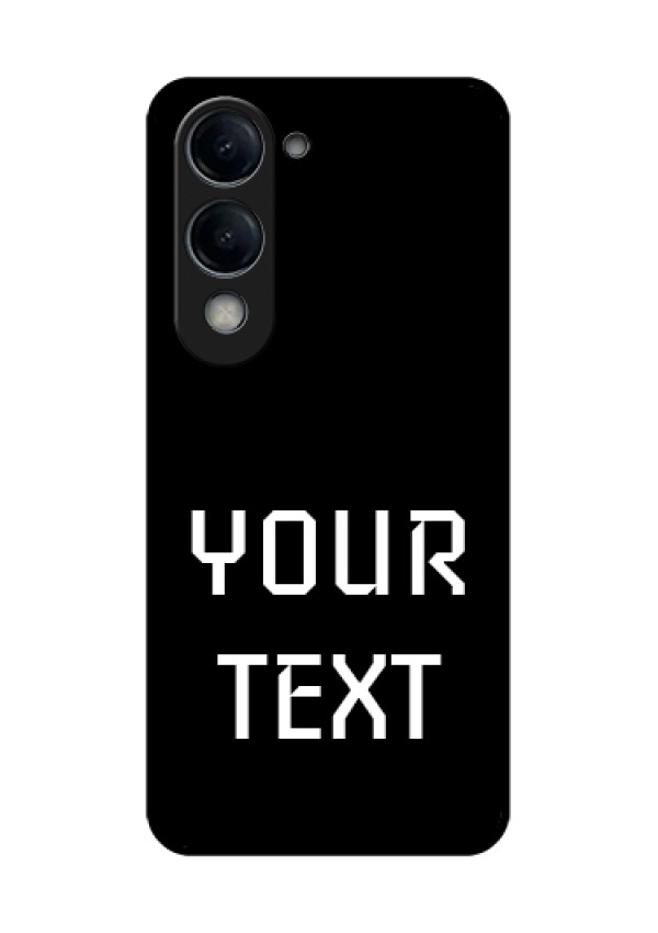 Vivo Y19e Custom Glass Phone Case - Your Name Design