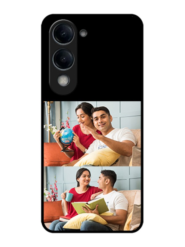 Custom Vivo Y19e Custom Glass Phone Case - 2 Images Design