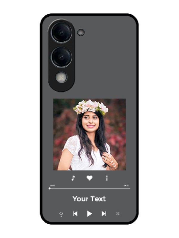 Custom Vivo Y19e Custom Glass Phone Case - Play The Music Design