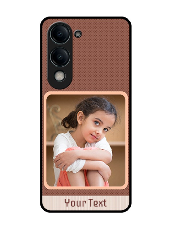 Custom Vivo Y19s 5G Custom Glass Phone Case - Simple Pic Upload Design