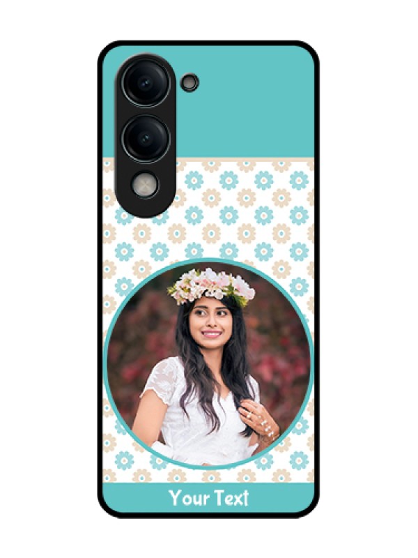 Custom Vivo Y19s 5G Custom Glass Phone Case - Beautiful Flowers Design