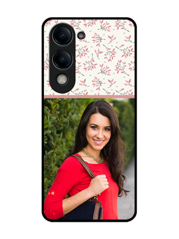 Custom Vivo Y19s 5G Custom Glass Phone Case - Stunning Floral Design