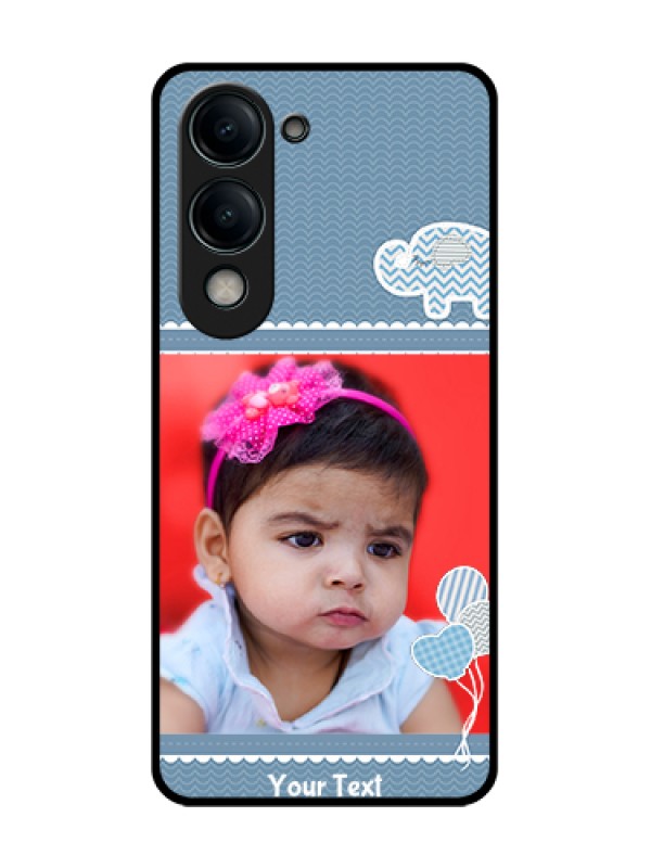 Custom Vivo Y19s 5G Custom Glass Phone Case - With Kids Pattern Design