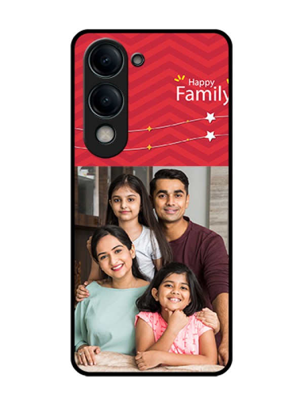 Custom Vivo Y19s 5G Custom Glass Phone Case - Happy Family Design