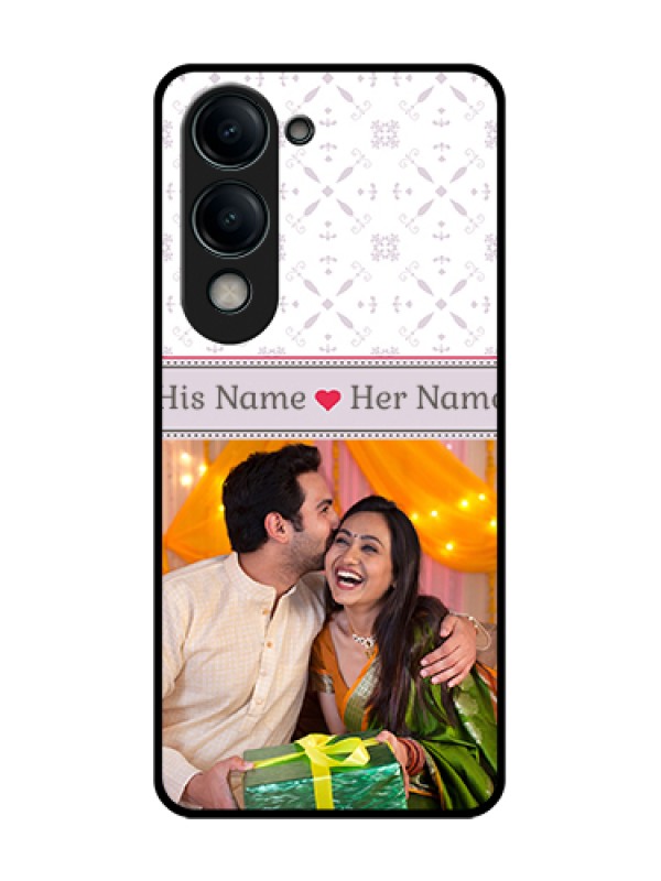 Custom Vivo Y19s 5G Custom Glass Phone Case - With Photo And Ethnic Design