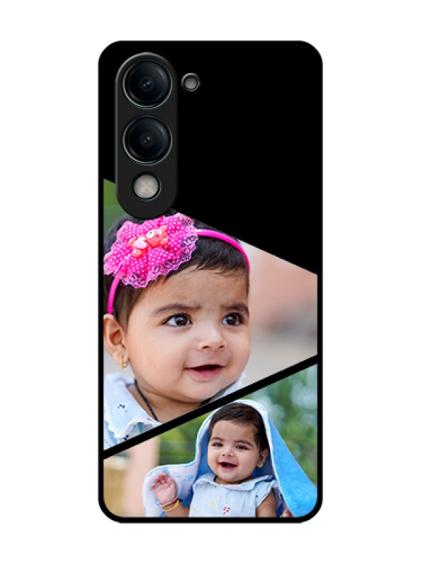 Custom Vivo Y19s 5G Custom Glass Phone Case - Semi Cut Design