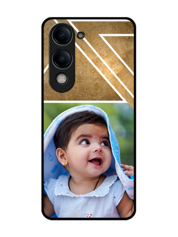 Custom Vivo Y19s 5G Custom Glass Phone Case - Gradient Abstract Texture Design