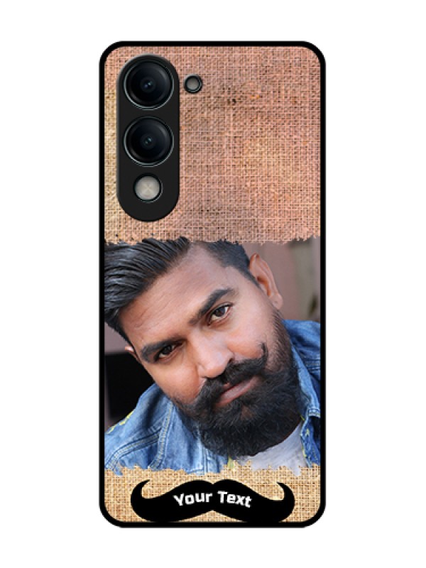 Custom Vivo Y19s 5G Custom Glass Phone Case - With Texture Design