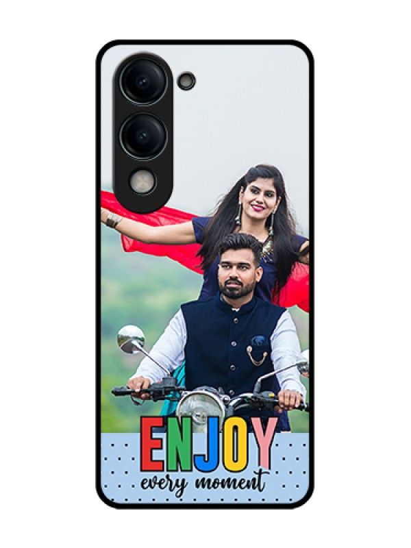Custom Vivo Y19s 5G Custom Glass Phone Case - Enjoy Every Moment Design