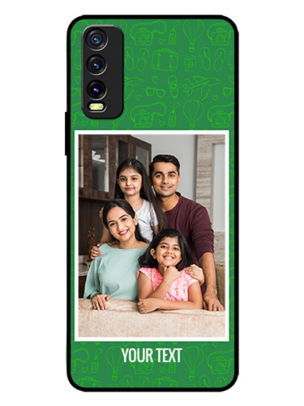 Custom Vivo Y20 Personalized Glass Phone Case  - Picture Upload Design