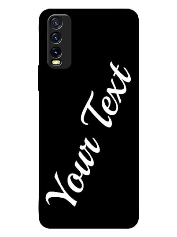 Custom Vivo Y20 Custom Glass Mobile Cover with Your Name