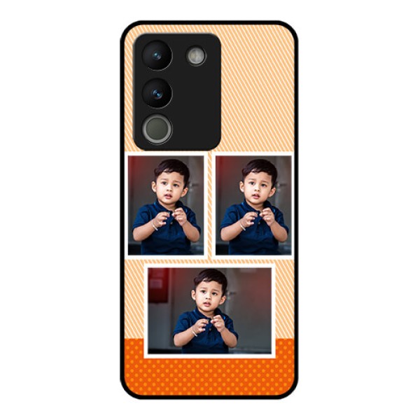 Vivo Y200 5G Custom Glass Phone Case - Bulk Photos Upload Design
