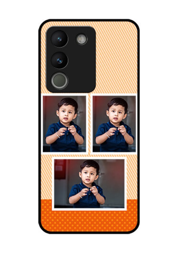 Vivo Y200 5G Custom Glass Phone Case - Bulk Photos Upload Design